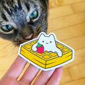 Waffle Cat Magnet