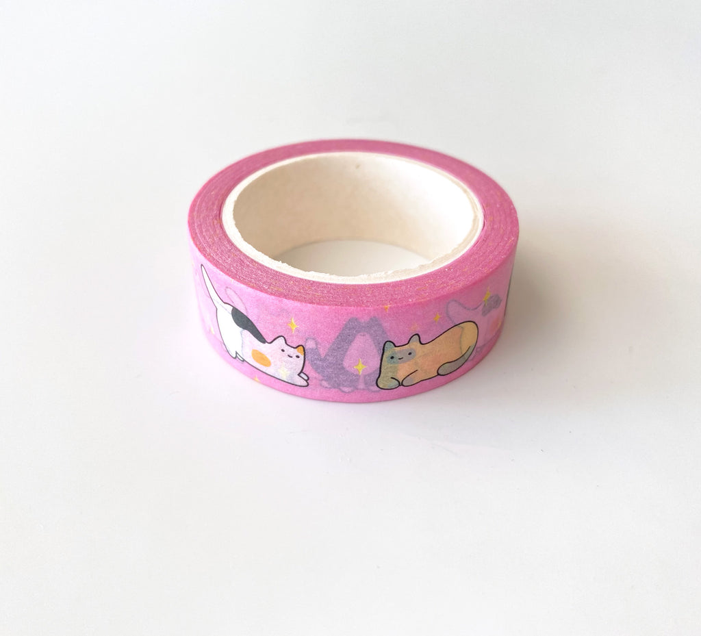 Cat Paw Glitter Washi Tape Masking Tape Slim type – Sweet Birdie Boutique  (International)