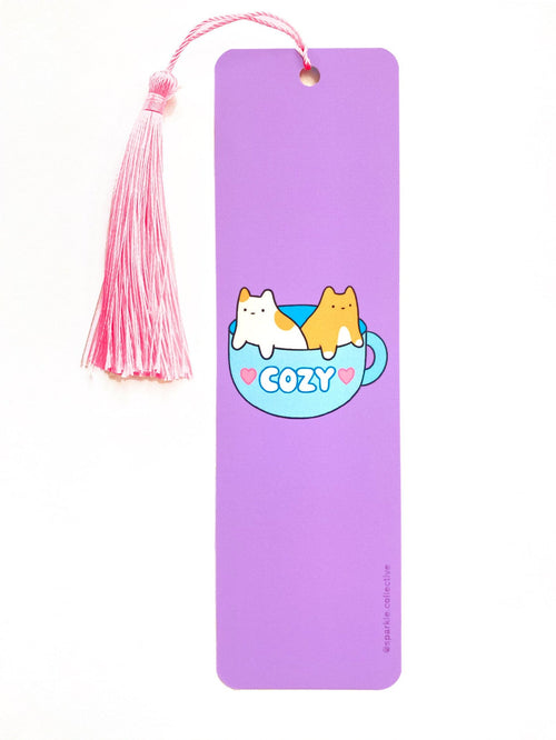 'Cozy' Cafe Cats Bookmark