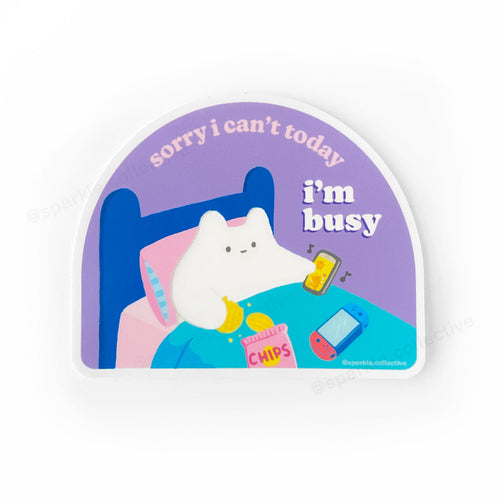 'I'm Busy' Vinyl Sticker