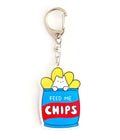 'Feed Me Chips' Cat Acrylic Charm