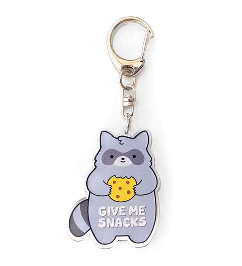Cartoon Resin Sprout Meow Squint-eyed Cat Key Chain Cute Proud
