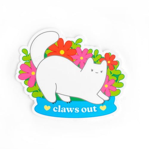 'Claws Out' Vinyl Sticker