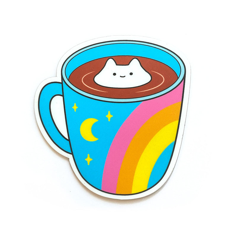 Cosmic Coffee Cat Magnet