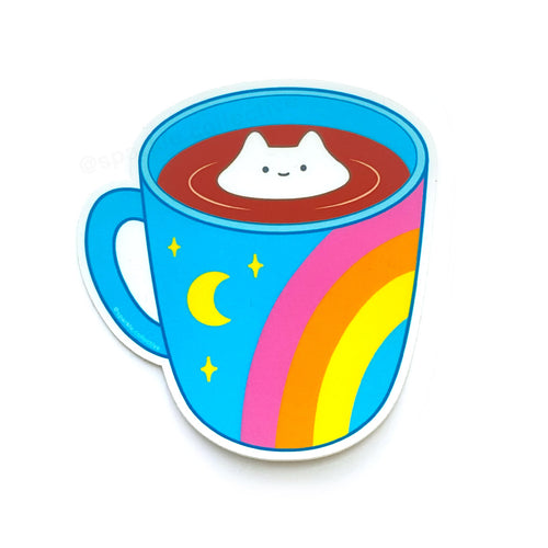 Cosmic Coffee Vinyl Sticker