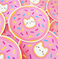 Pink Donut Cat Vinyl Sticker
