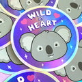 'Wild at Heart' Koala Holographic Sticker