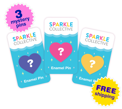 Enamel Pin Surprise Bag (3 Mystery Pins)