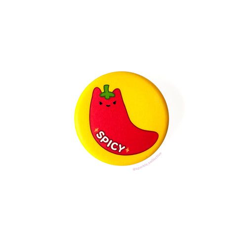 'Spicy' Pepper Cat Button (1.5-inch)