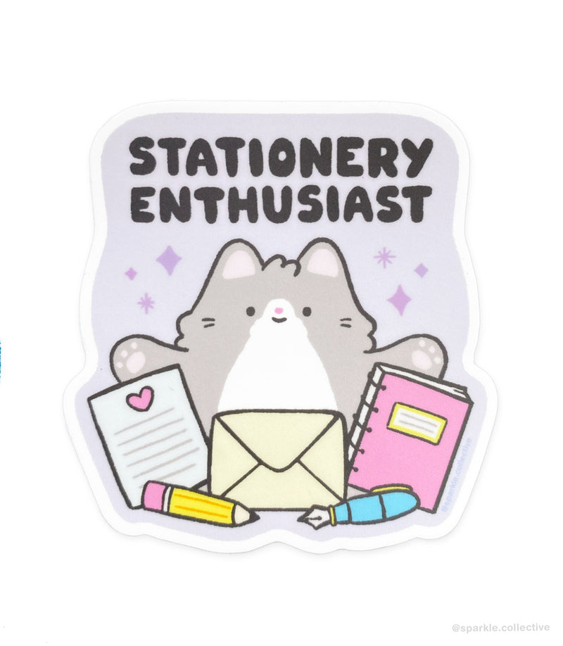 'Stationery Enthusiast' Vinyl Sticker