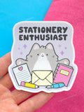 'Stationery Enthusiast' Vinyl Sticker