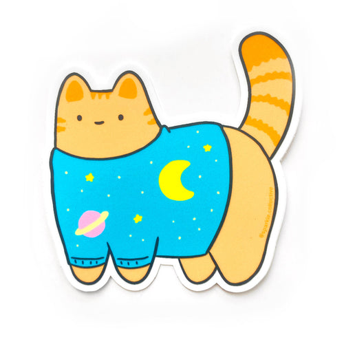 Sweater Cat Vinyl Sticker