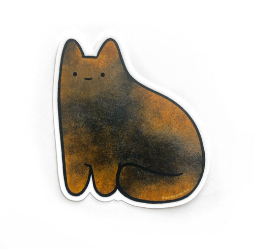Tortie Cat Vinyl Sticker