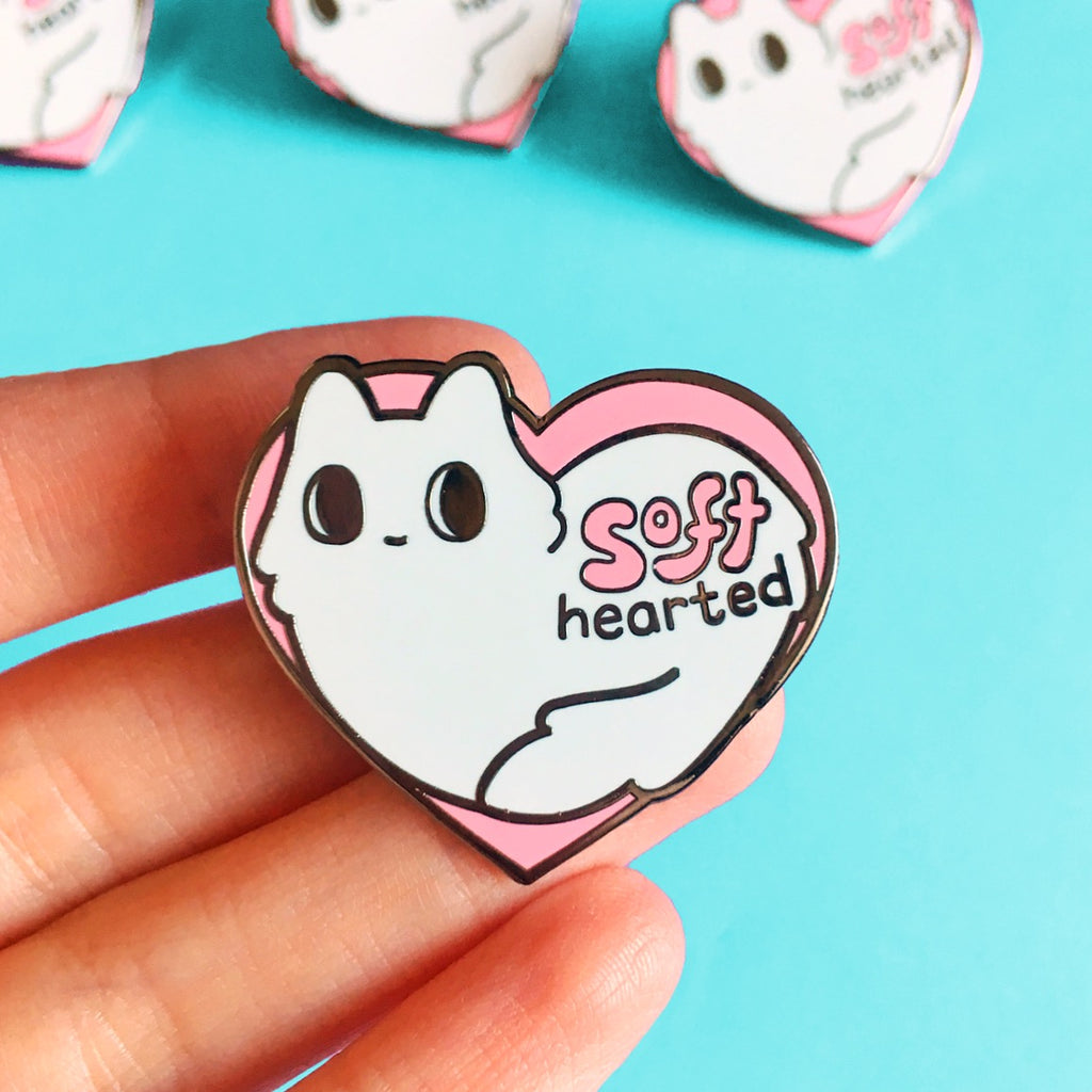 Soft Hearted Enamel Pin – Sparkle Collective