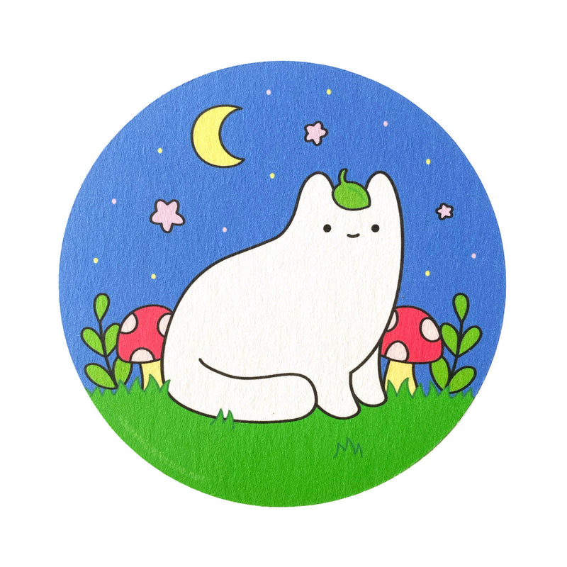 Magical Woodland Cat Coaster