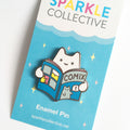 Comic Book Baby Cat Enamel Pin