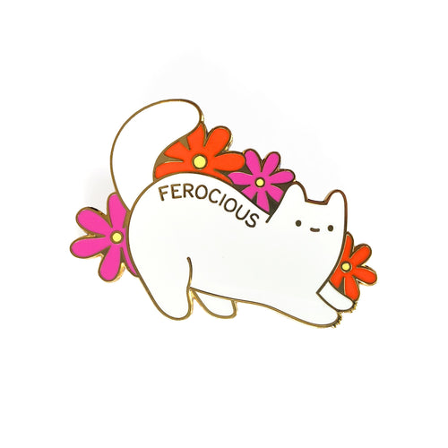 'Ferocious' Cat Enamel Pin