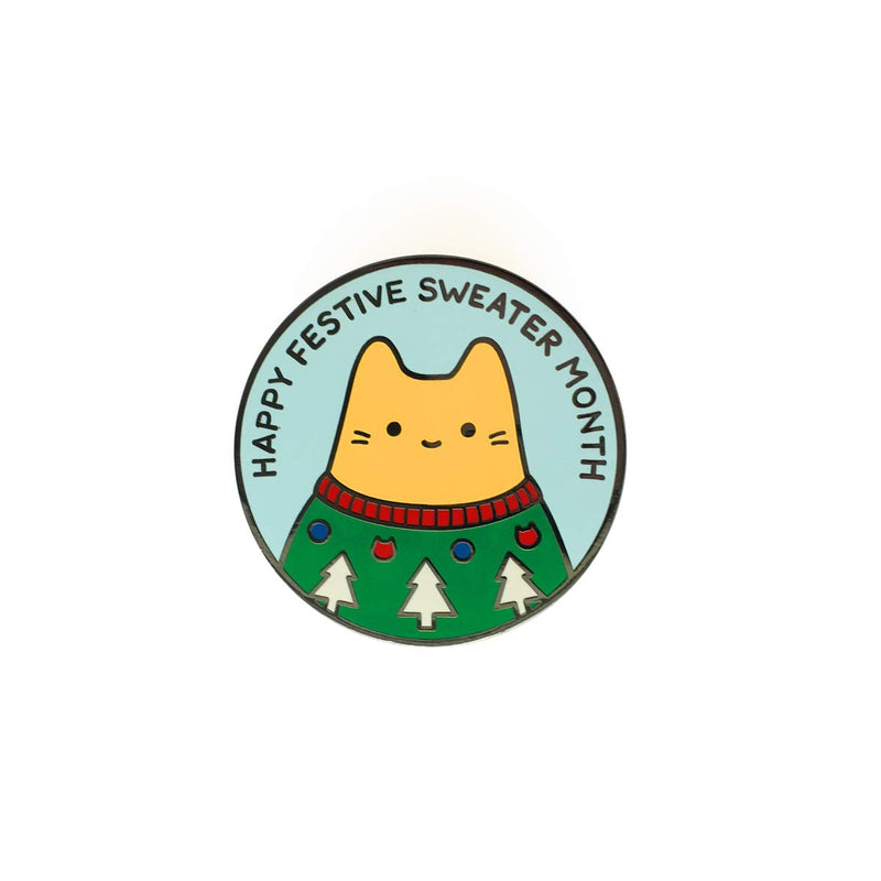 Festive Sweater Enamel Pin