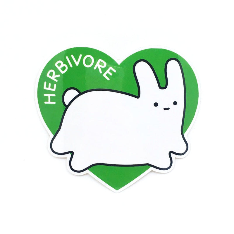 Herbivore Bunny Vinyl Sticker