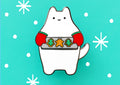 Holiday Cookie Cat Enamel Pin