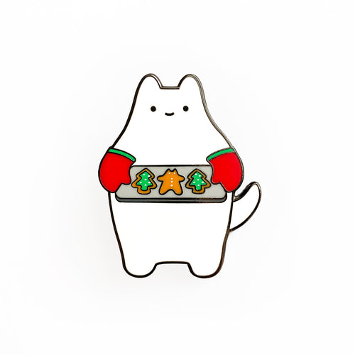 Holiday Cookie Cat Enamel Pin