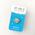 Baby Cat Home Planet Enamel Pin