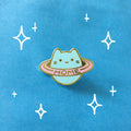 Baby Cat Home Planet Enamel Pin