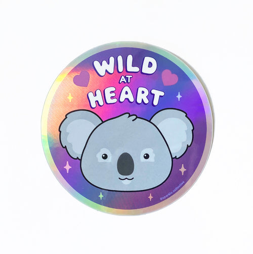 'Wild at Heart' Koala Holographic Sticker