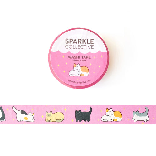 Pink Baby Cat Washi Tape